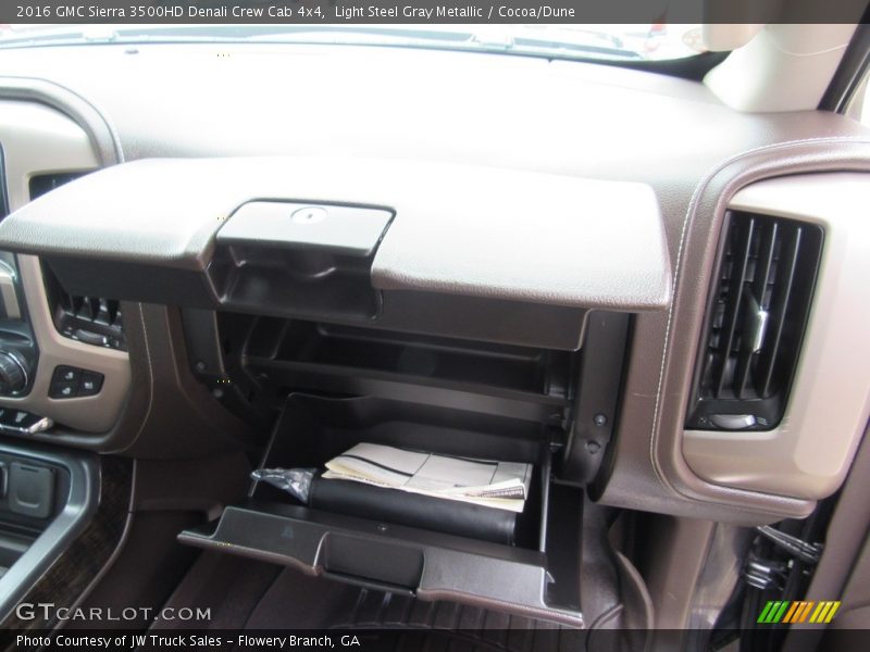 Light Steel Gray Metallic / Cocoa/Dune 2016 GMC Sierra 3500HD Denali Crew Cab 4x4