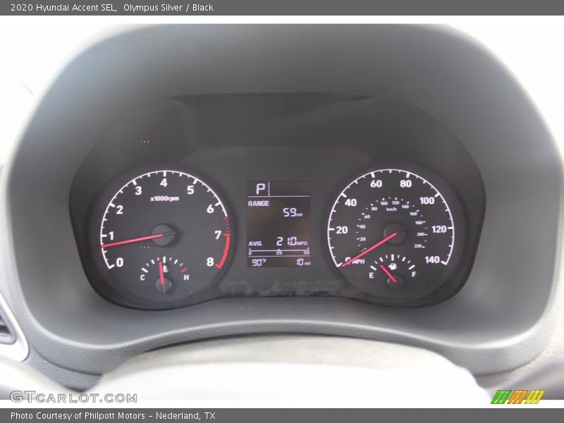 Olympus Silver / Black 2020 Hyundai Accent SEL