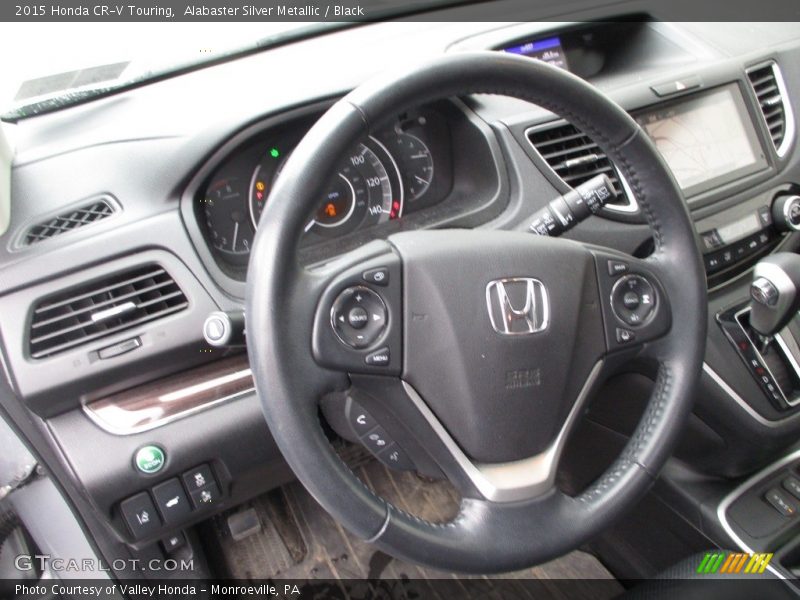 Alabaster Silver Metallic / Black 2015 Honda CR-V Touring