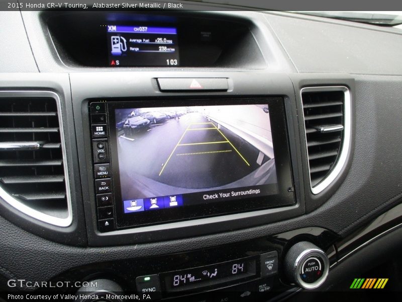 Alabaster Silver Metallic / Black 2015 Honda CR-V Touring