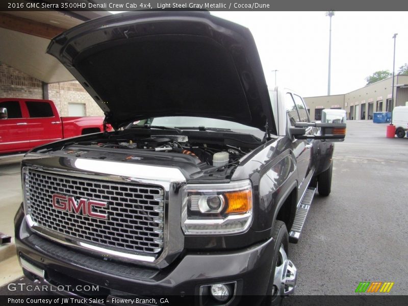 Light Steel Gray Metallic / Cocoa/Dune 2016 GMC Sierra 3500HD Denali Crew Cab 4x4