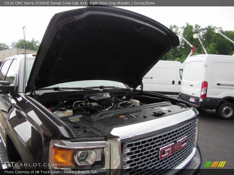 Light Steel Gray Metallic / Cocoa/Dune 2016 GMC Sierra 3500HD Denali Crew Cab 4x4