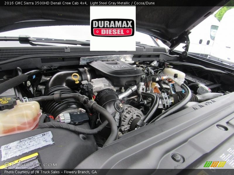 Light Steel Gray Metallic / Cocoa/Dune 2016 GMC Sierra 3500HD Denali Crew Cab 4x4