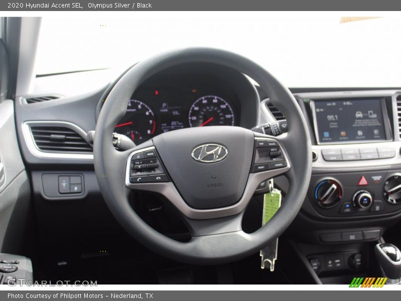 Olympus Silver / Black 2020 Hyundai Accent SEL