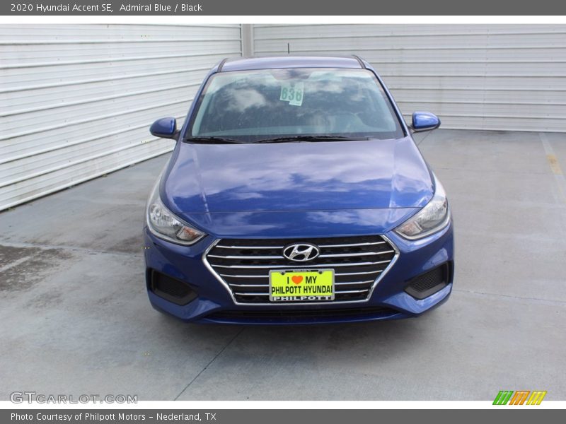 Admiral Blue / Black 2020 Hyundai Accent SE