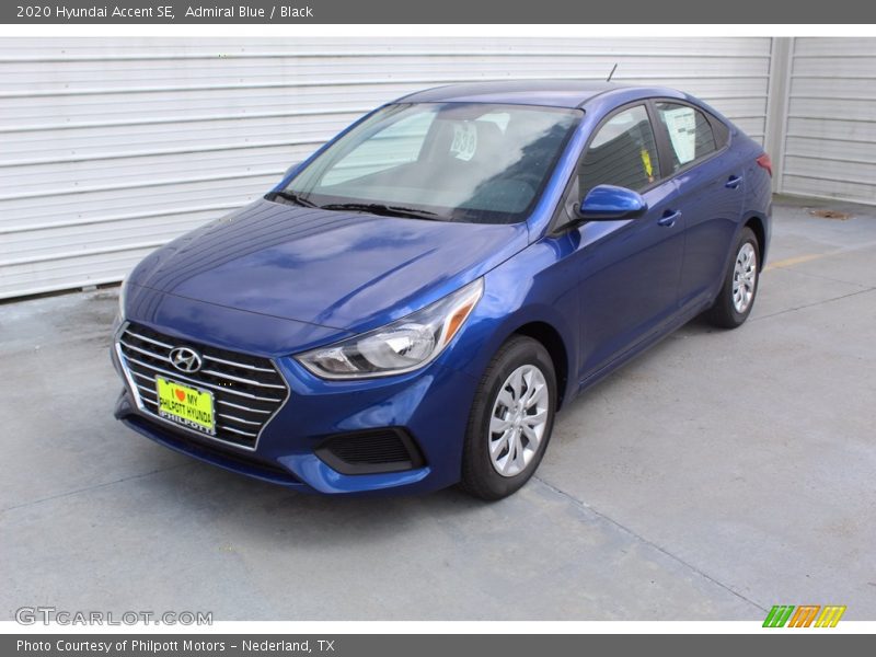 Admiral Blue / Black 2020 Hyundai Accent SE