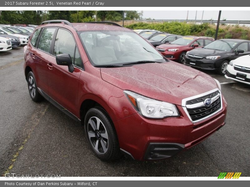 Venetian Red Pearl / Gray 2017 Subaru Forester 2.5i