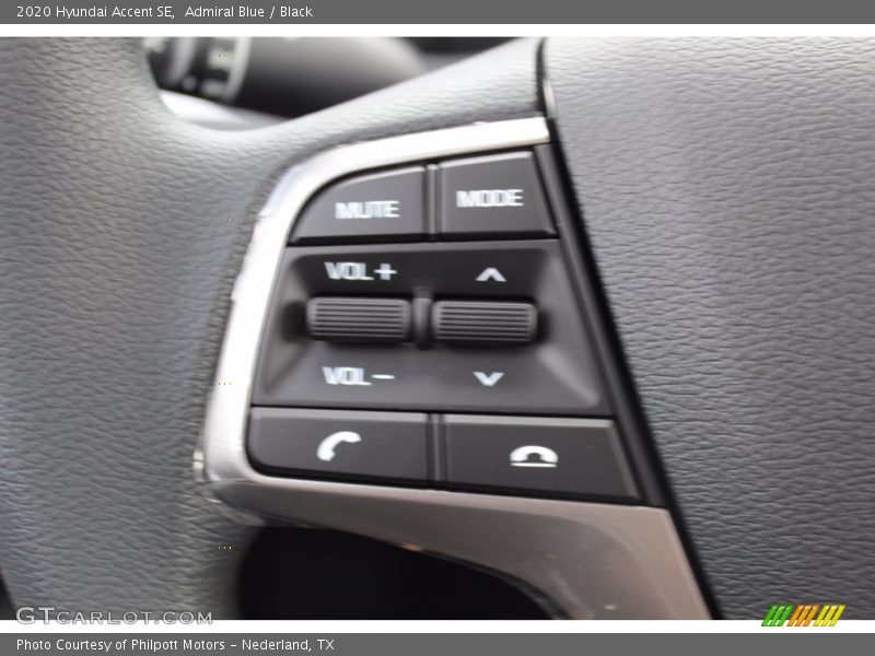 Admiral Blue / Black 2020 Hyundai Accent SE