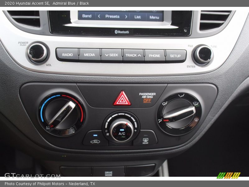 Admiral Blue / Black 2020 Hyundai Accent SE
