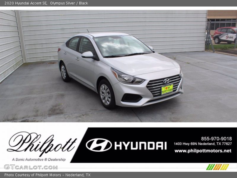 Olympus Silver / Black 2020 Hyundai Accent SE