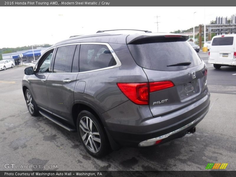 Modern Steel Metallic / Gray 2016 Honda Pilot Touring AWD