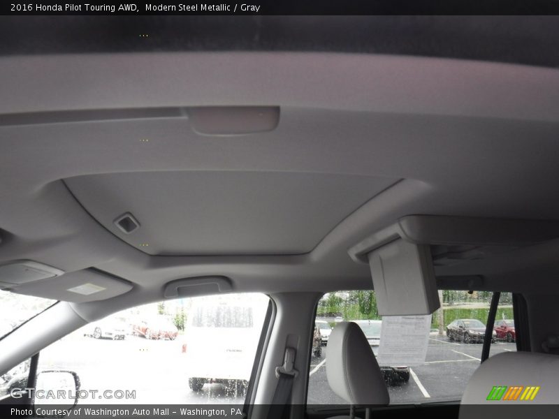 Modern Steel Metallic / Gray 2016 Honda Pilot Touring AWD