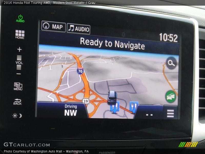 Navigation of 2016 Pilot Touring AWD