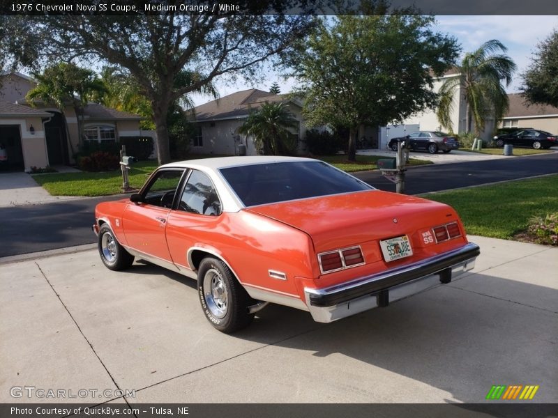 Medium Orange / White 1976 Chevrolet Nova SS Coupe