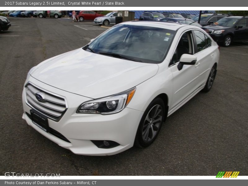 Crystal White Pearl / Slate Black 2017 Subaru Legacy 2.5i Limited