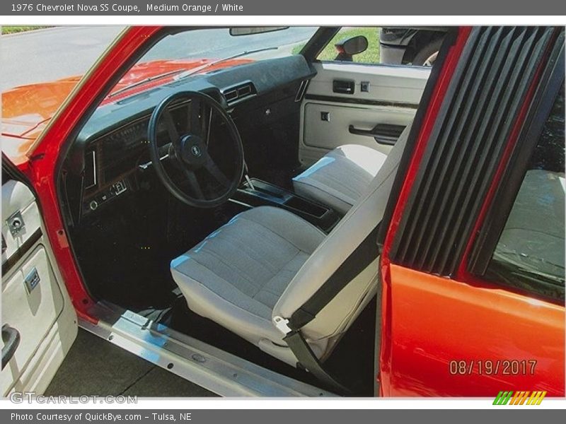 Front Seat of 1976 Nova SS Coupe
