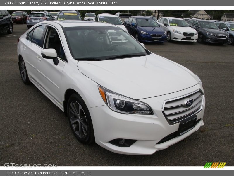 Crystal White Pearl / Slate Black 2017 Subaru Legacy 2.5i Limited