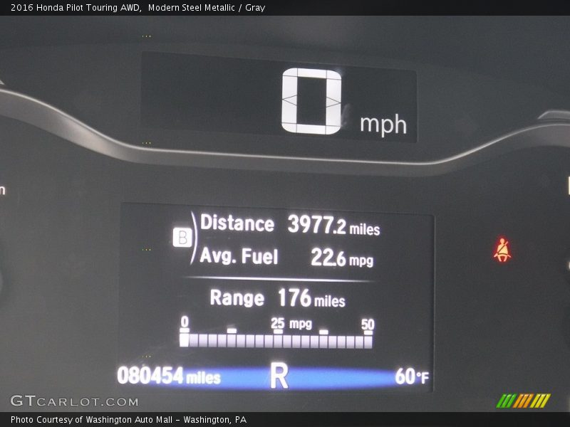 Modern Steel Metallic / Gray 2016 Honda Pilot Touring AWD