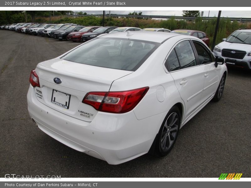 Crystal White Pearl / Slate Black 2017 Subaru Legacy 2.5i Limited