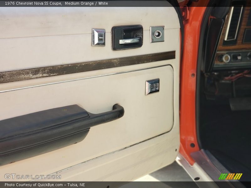 Medium Orange / White 1976 Chevrolet Nova SS Coupe