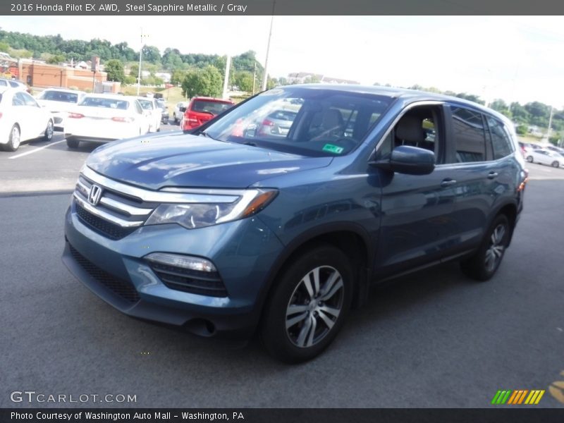 Steel Sapphire Metallic / Gray 2016 Honda Pilot EX AWD