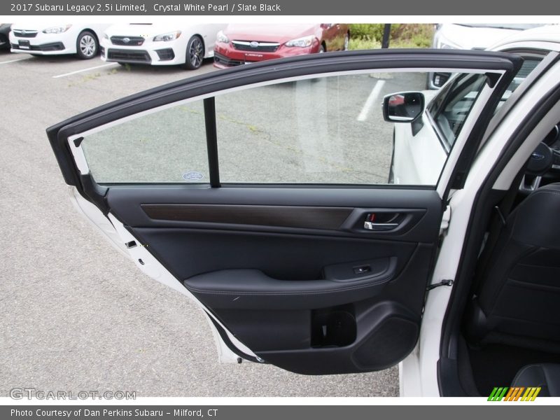 Crystal White Pearl / Slate Black 2017 Subaru Legacy 2.5i Limited