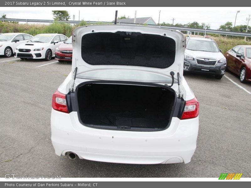 Crystal White Pearl / Slate Black 2017 Subaru Legacy 2.5i Limited