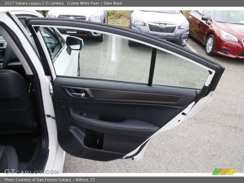 Crystal White Pearl / Slate Black 2017 Subaru Legacy 2.5i Limited