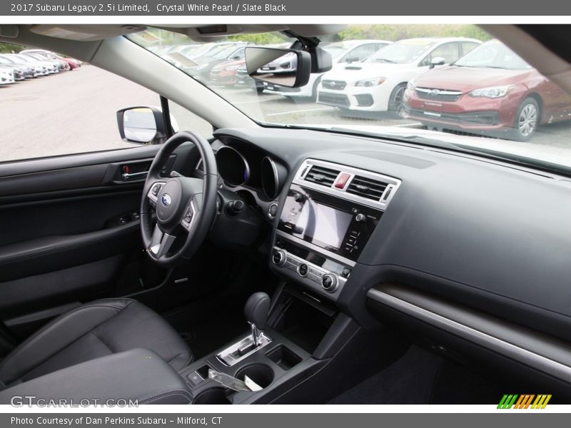 Crystal White Pearl / Slate Black 2017 Subaru Legacy 2.5i Limited