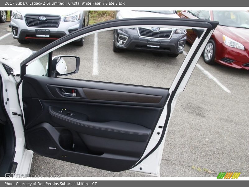 Crystal White Pearl / Slate Black 2017 Subaru Legacy 2.5i Limited