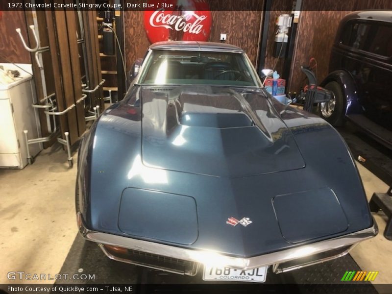 Dark Blue / Blue 1972 Chevrolet Corvette Stingray Coupe