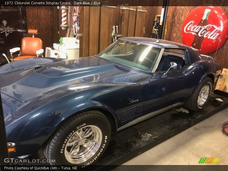 Dark Blue / Blue 1972 Chevrolet Corvette Stingray Coupe