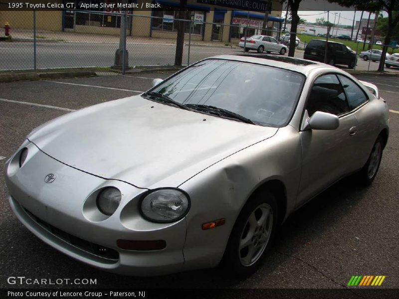 Alpine Silver Metallic / Black 1995 Toyota Celica GT