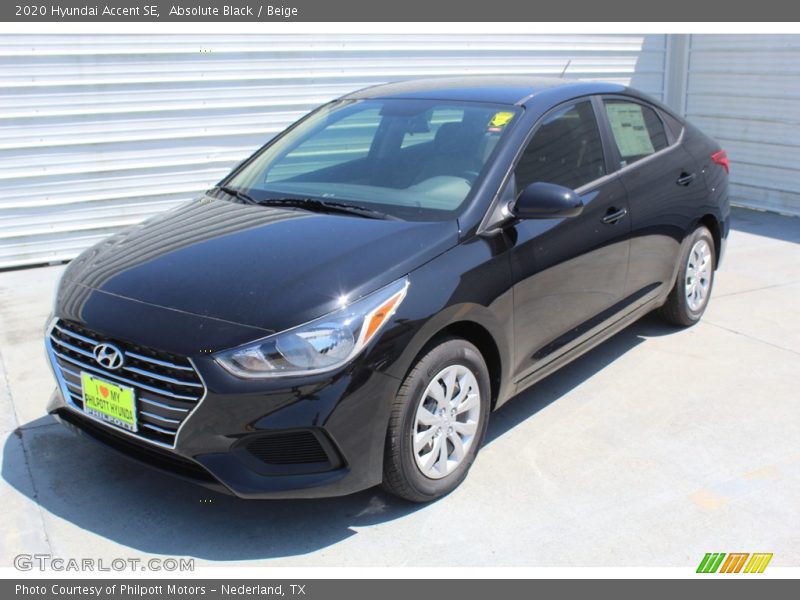 Absolute Black / Beige 2020 Hyundai Accent SE