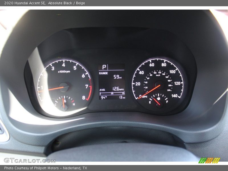 Absolute Black / Beige 2020 Hyundai Accent SE