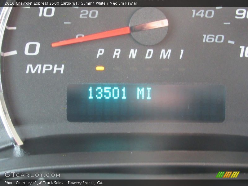 Summit White / Medium Pewter 2016 Chevrolet Express 2500 Cargo WT
