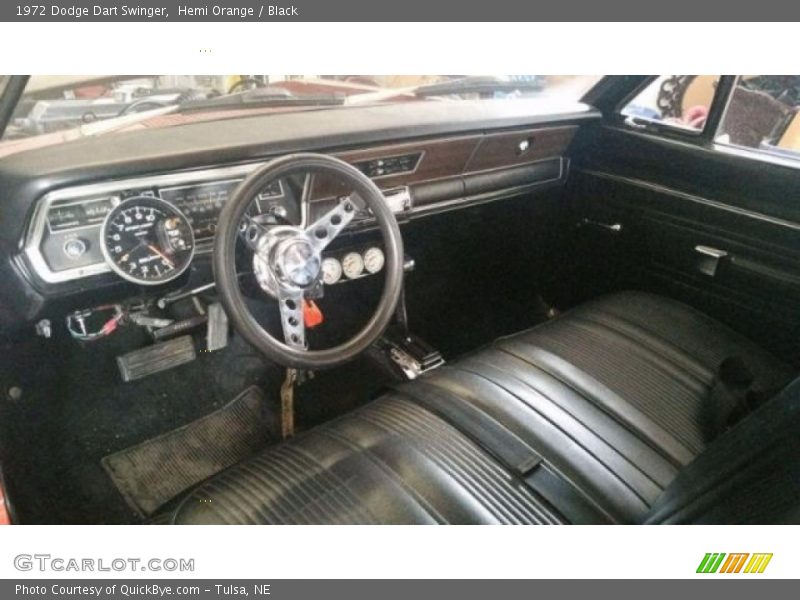  1972 Dart Swinger Black Interior
