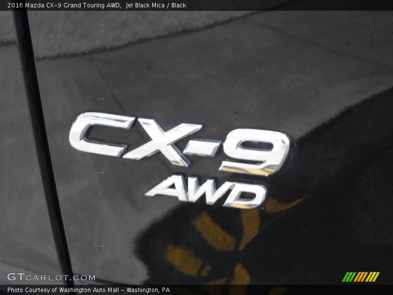 Jet Black Mica / Black 2016 Mazda CX-9 Grand Touring AWD