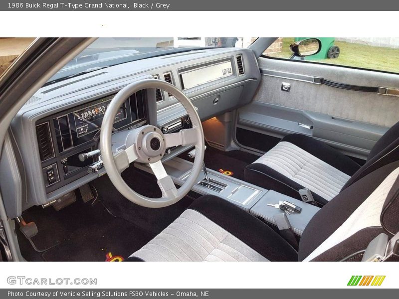  1986 Regal T-Type Grand National Grey Interior