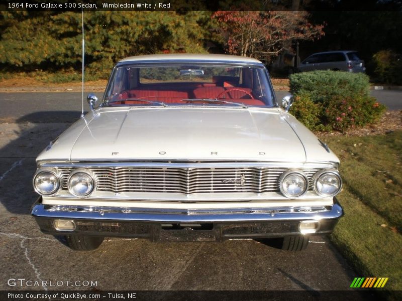 Wimbledon White / Red 1964 Ford Galaxie 500 Sedan