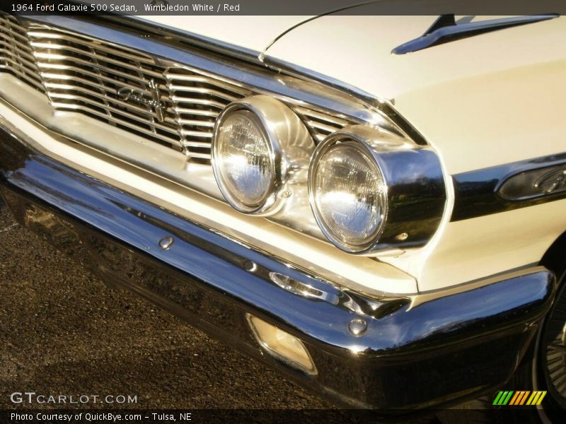 Wimbledon White / Red 1964 Ford Galaxie 500 Sedan