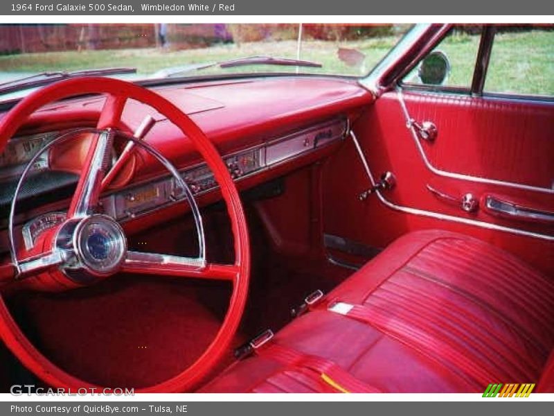  1964 Galaxie 500 Sedan Red Interior