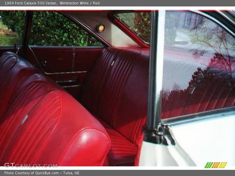 Wimbledon White / Red 1964 Ford Galaxie 500 Sedan