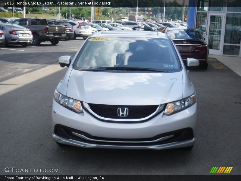 Alabaster Silver Metallic / Black 2015 Honda Civic EX Sedan