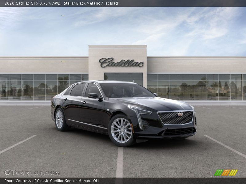Stellar Black Metallic / Jet Black 2020 Cadillac CT6 Luxury AWD