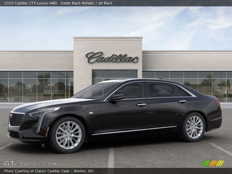 Stellar Black Metallic / Jet Black 2020 Cadillac CT6 Luxury AWD