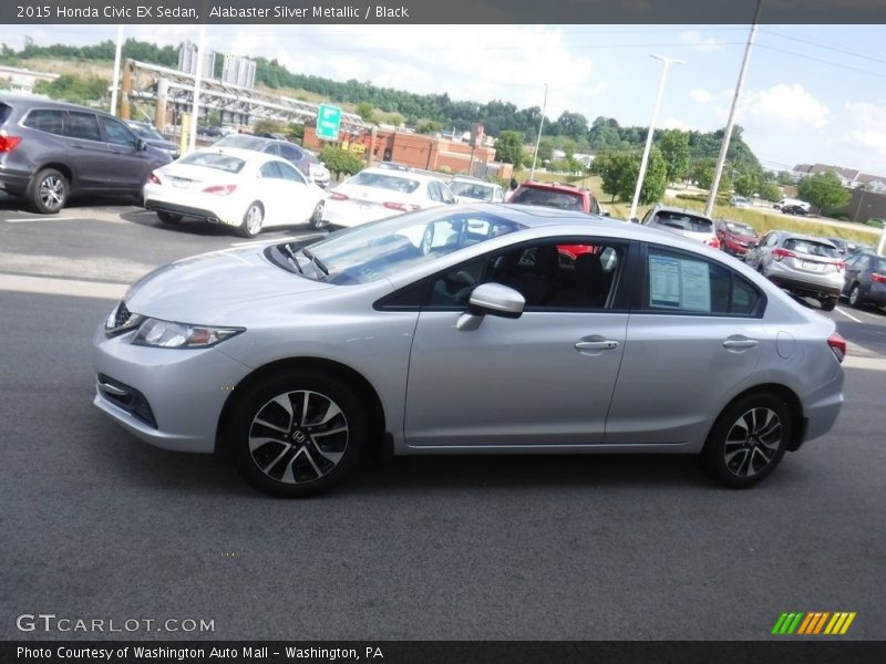 Alabaster Silver Metallic / Black 2015 Honda Civic EX Sedan