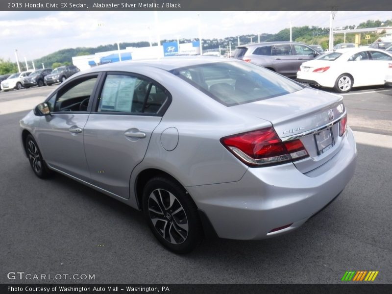 Alabaster Silver Metallic / Black 2015 Honda Civic EX Sedan