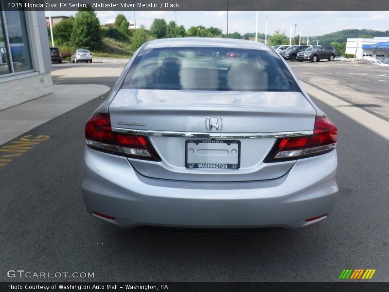 Alabaster Silver Metallic / Black 2015 Honda Civic EX Sedan