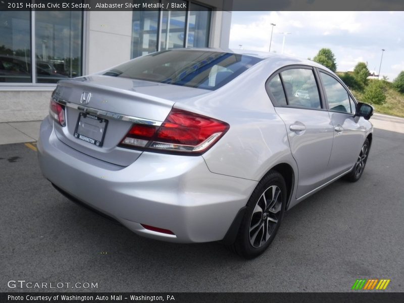 Alabaster Silver Metallic / Black 2015 Honda Civic EX Sedan